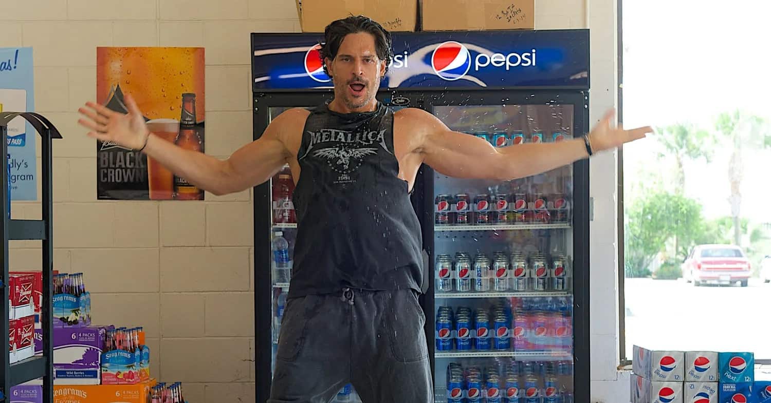 A buff man dancing in a 7-Eleven in this image from Iron Horse Entertainment 