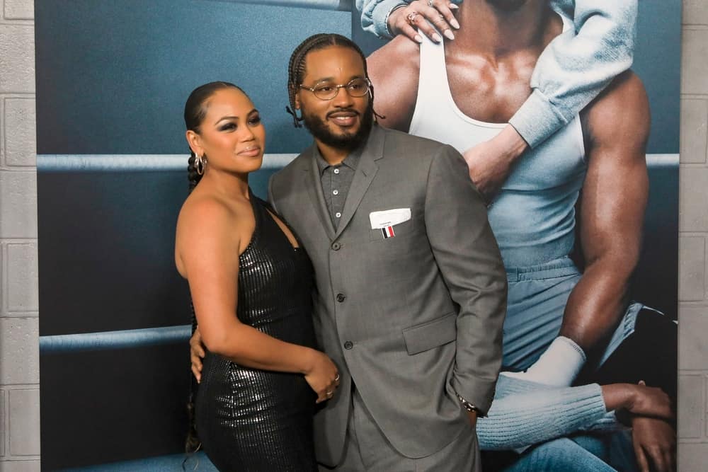 Ryan Coogler with his wife Zinzi Evans in this image from Shutterstock
