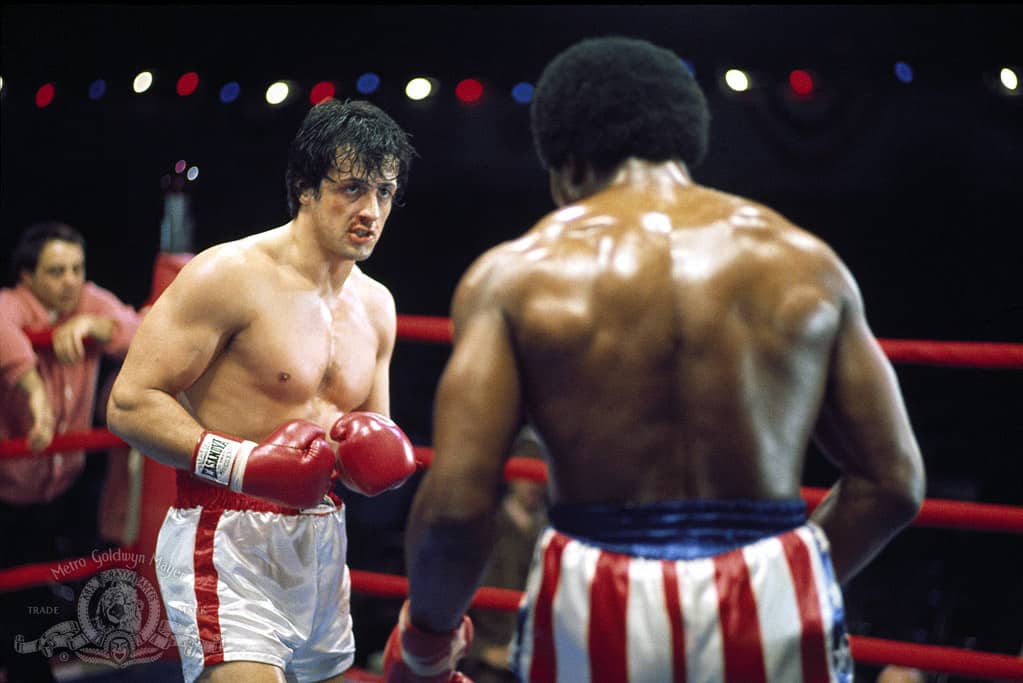 Two men are about to face off in boxing in this image from Chartoff-Winkler Productions.
