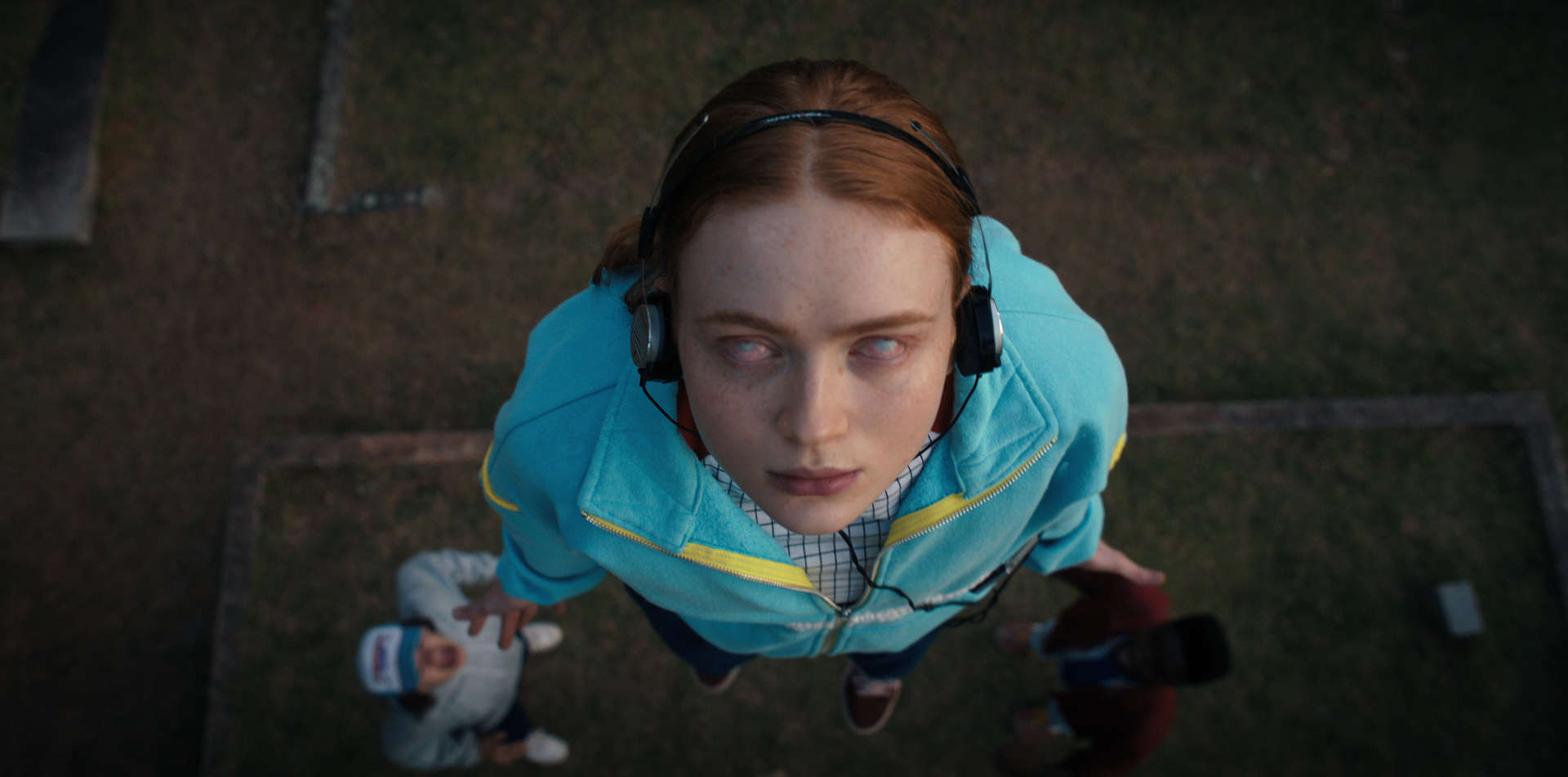 A girl levitates with her eye rolled back in this image from 21 Laps Entertainment