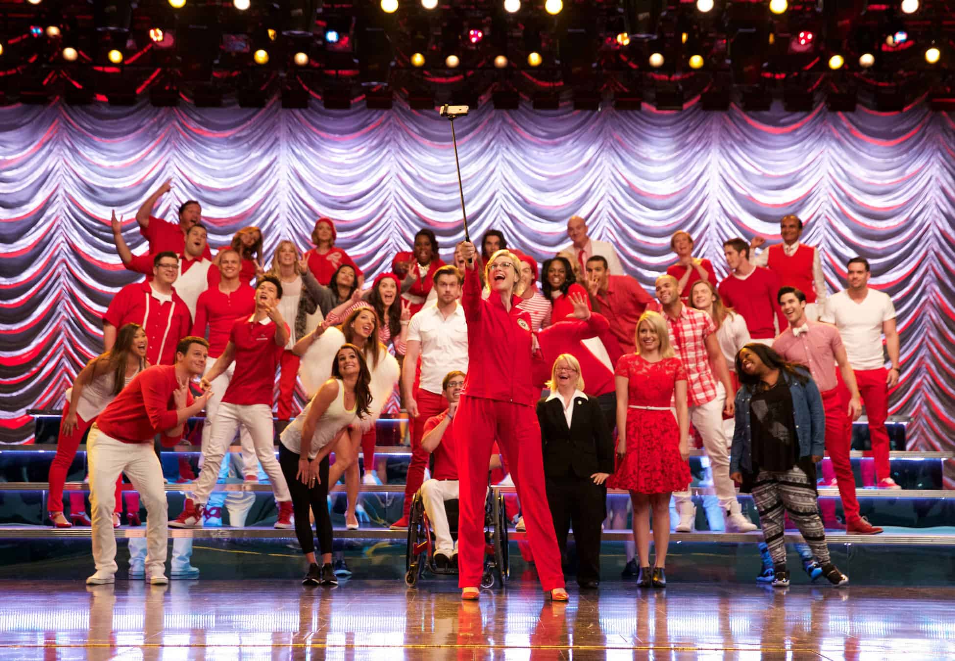 A group of people put on a musical in this image from 20th Century Fox Television