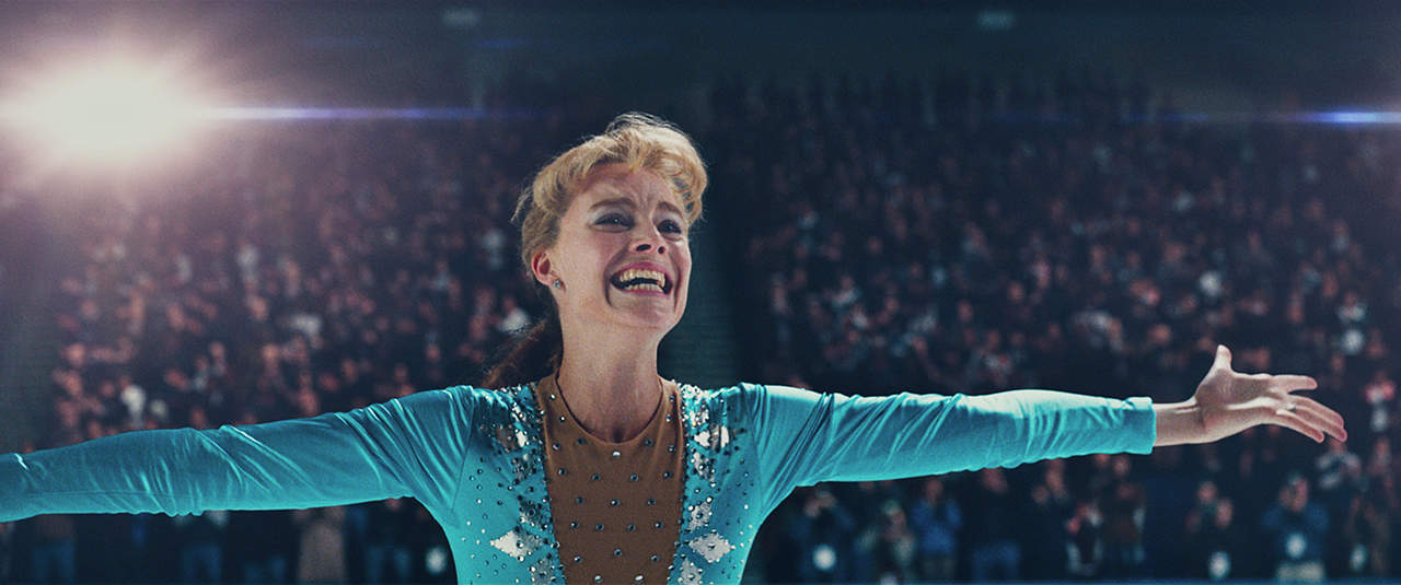 A woman performs a figure skating routine in this image from AI-Film.