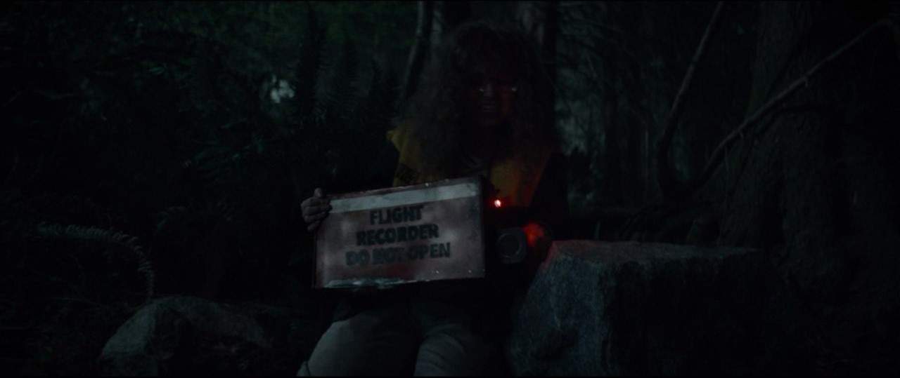  A girl holds a flight recorder box in this image from Showtime.