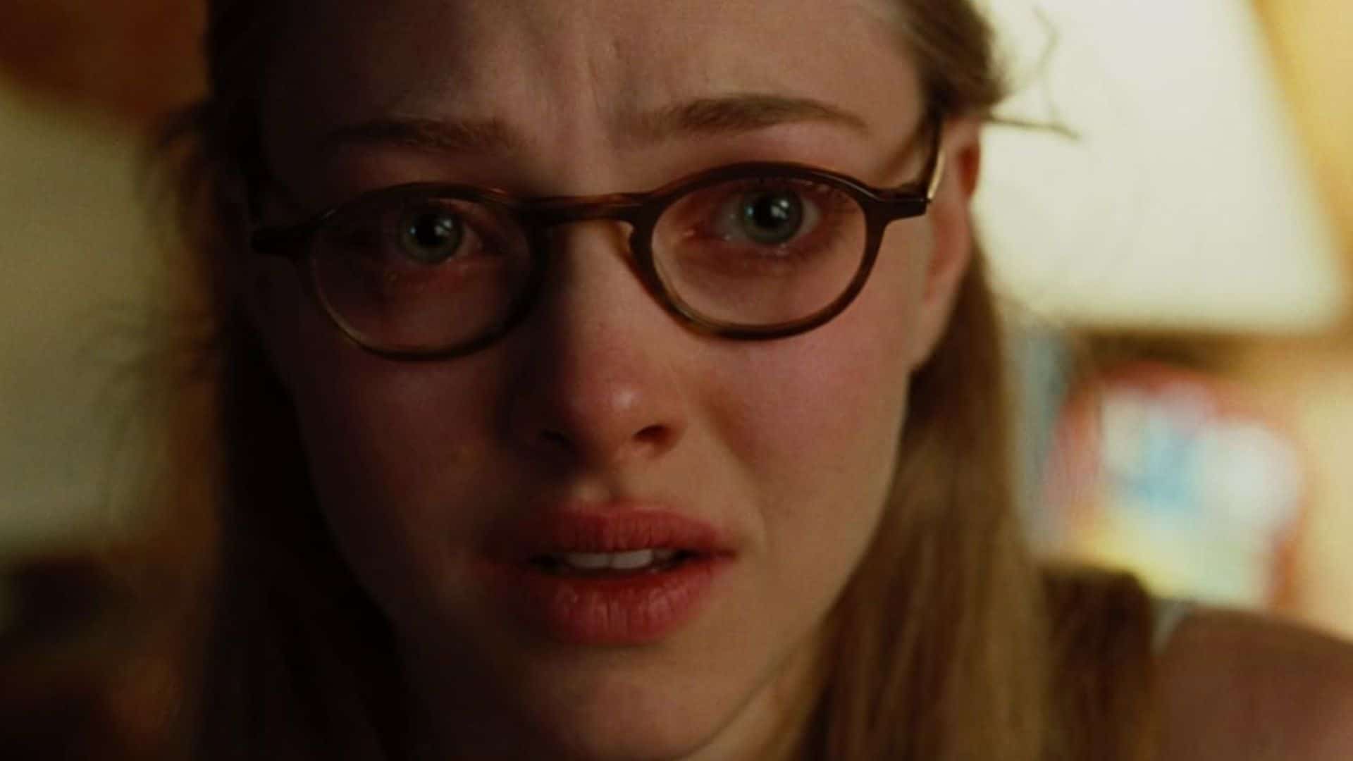 A woman crying and wearing brown glasses in this image from Fox Atomic.