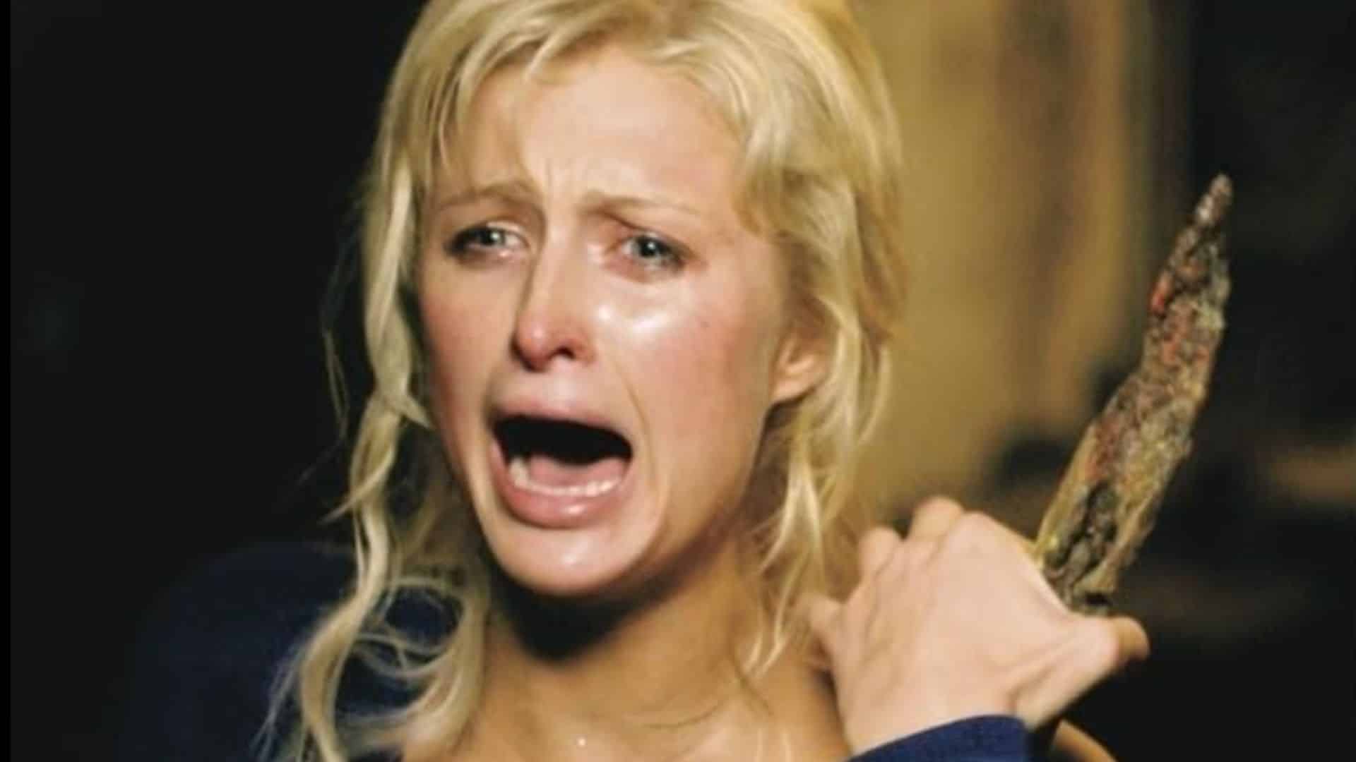 Paris Hilton screams in this image from Dark Castle Entertainment.