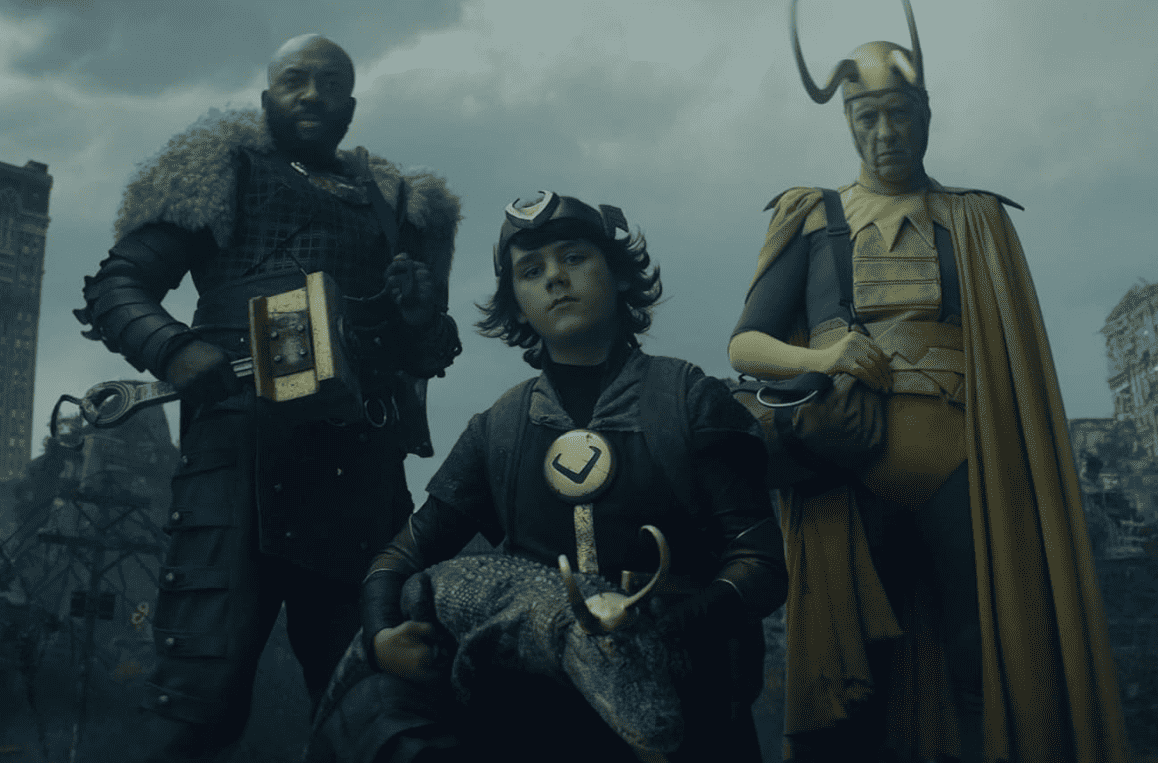 Richard E. Grant, Deobia Oparei, and Jack Veal as Loki Variants.