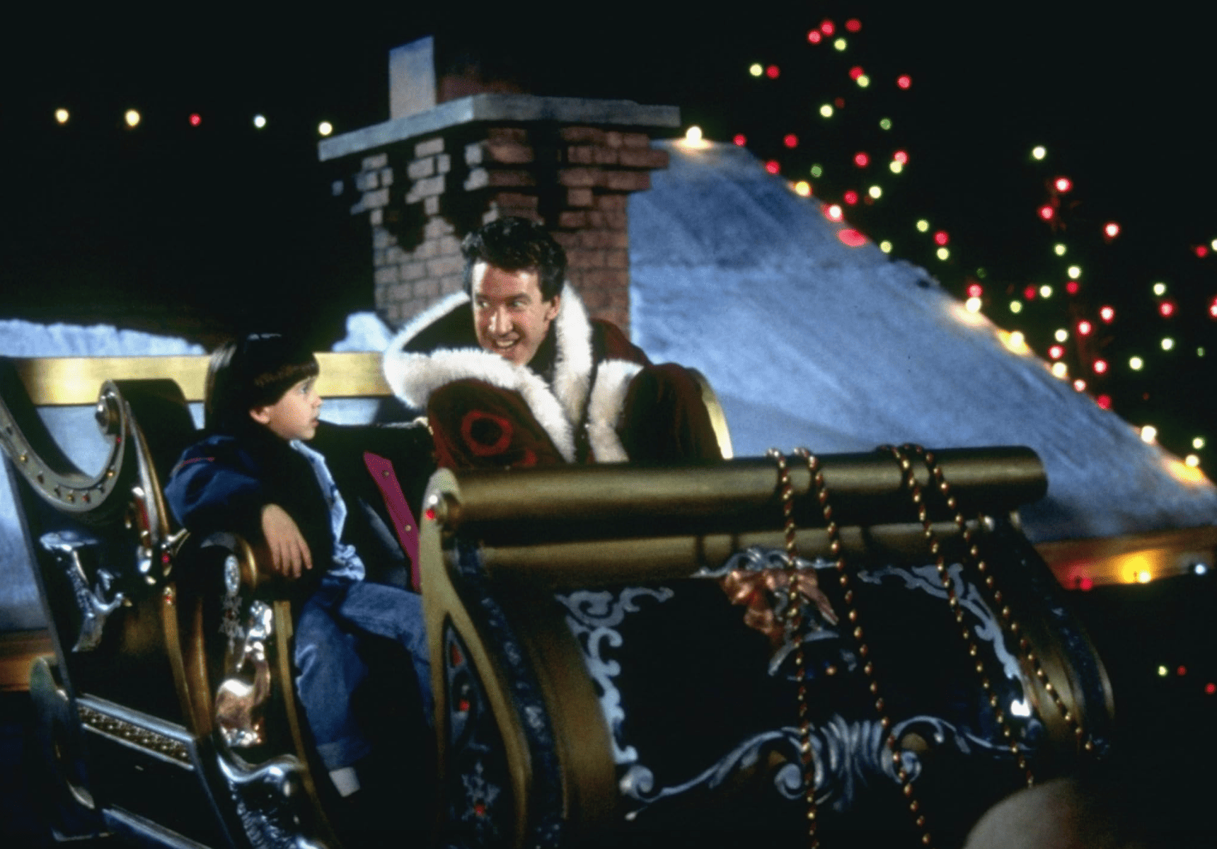 A man inadvertently becomes the new Santa Claus in this image from Walt Disney Pictures.