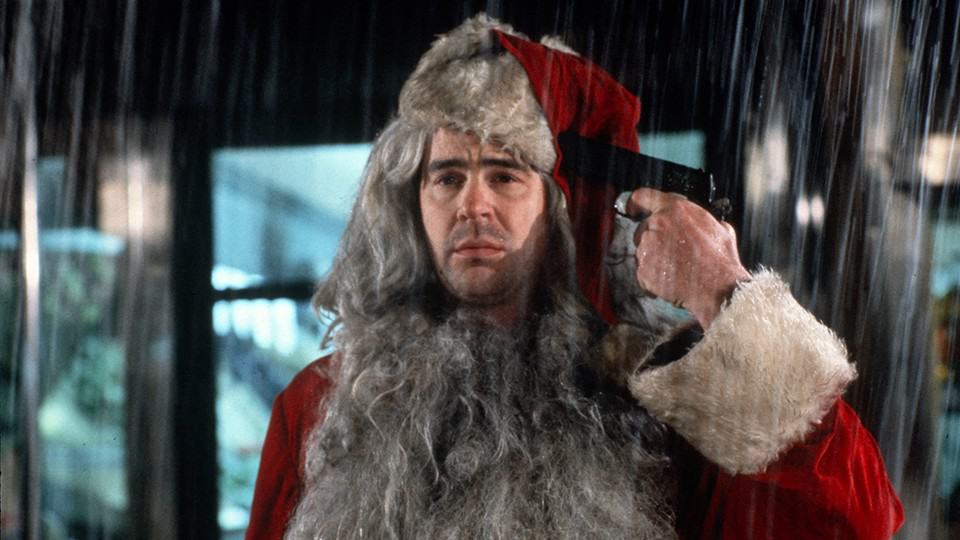 A man dressed as Santa holds a gun to his head in this image from Paramount Pictures.