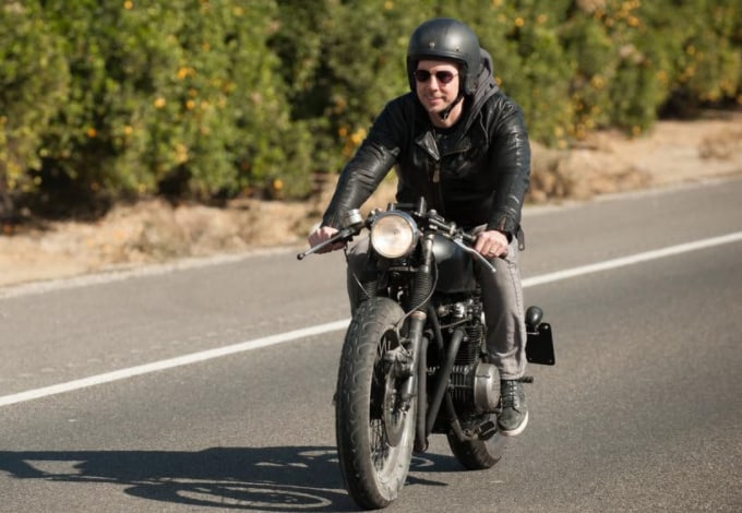 A man rides a motorcycle in this image from True Jack Productions.