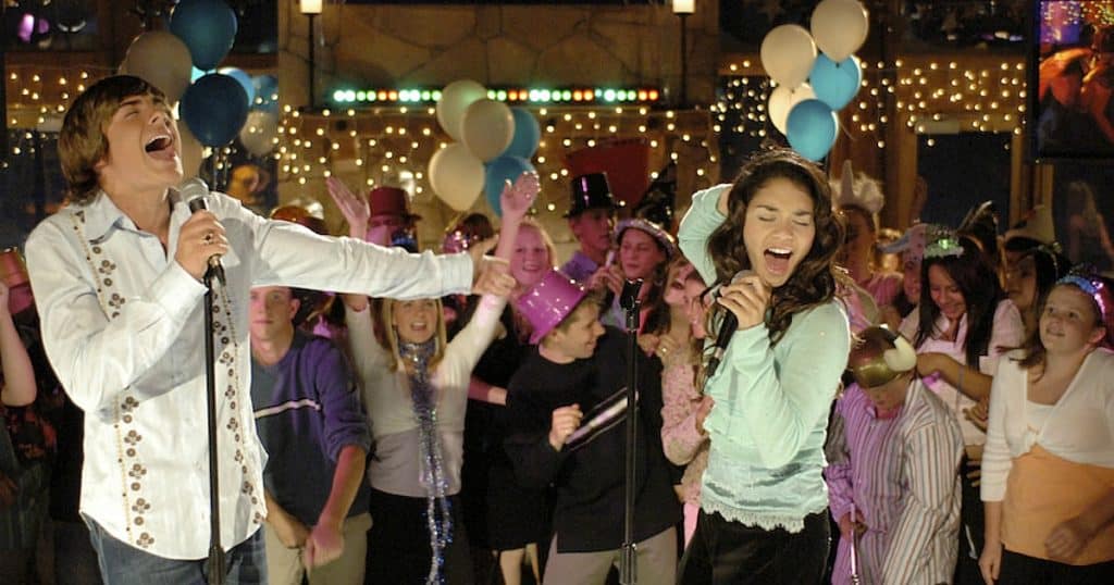 Two teenagers kill it at karaoke in this image from First Street Films.