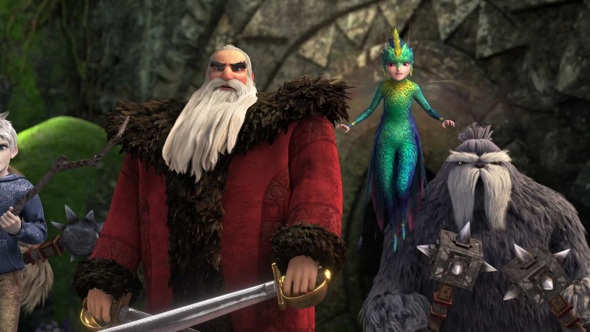 Animated magical guardians stand ready for action in this image from DreamWorks Animation.