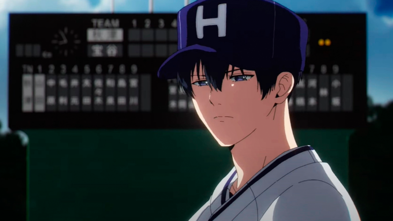 A baseball player contemplates his next pitch in this image from MAPPA.