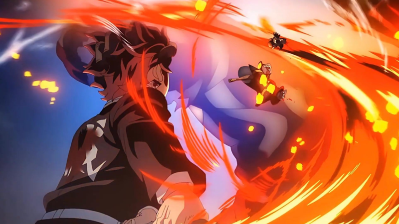 A skilled warrior shows off his amassed strength in this image from Ufotable.