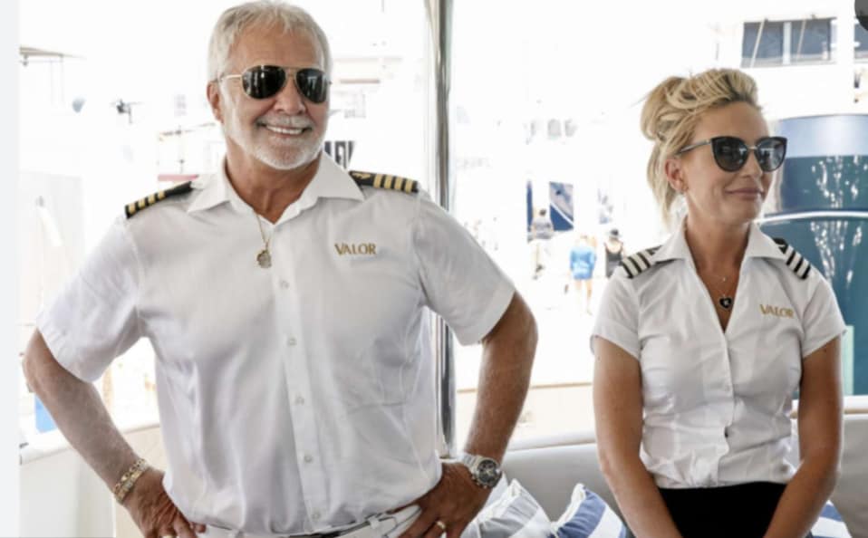 A man and woman in nautical uniforms are featured in this image from 51 Minds Entertainment.