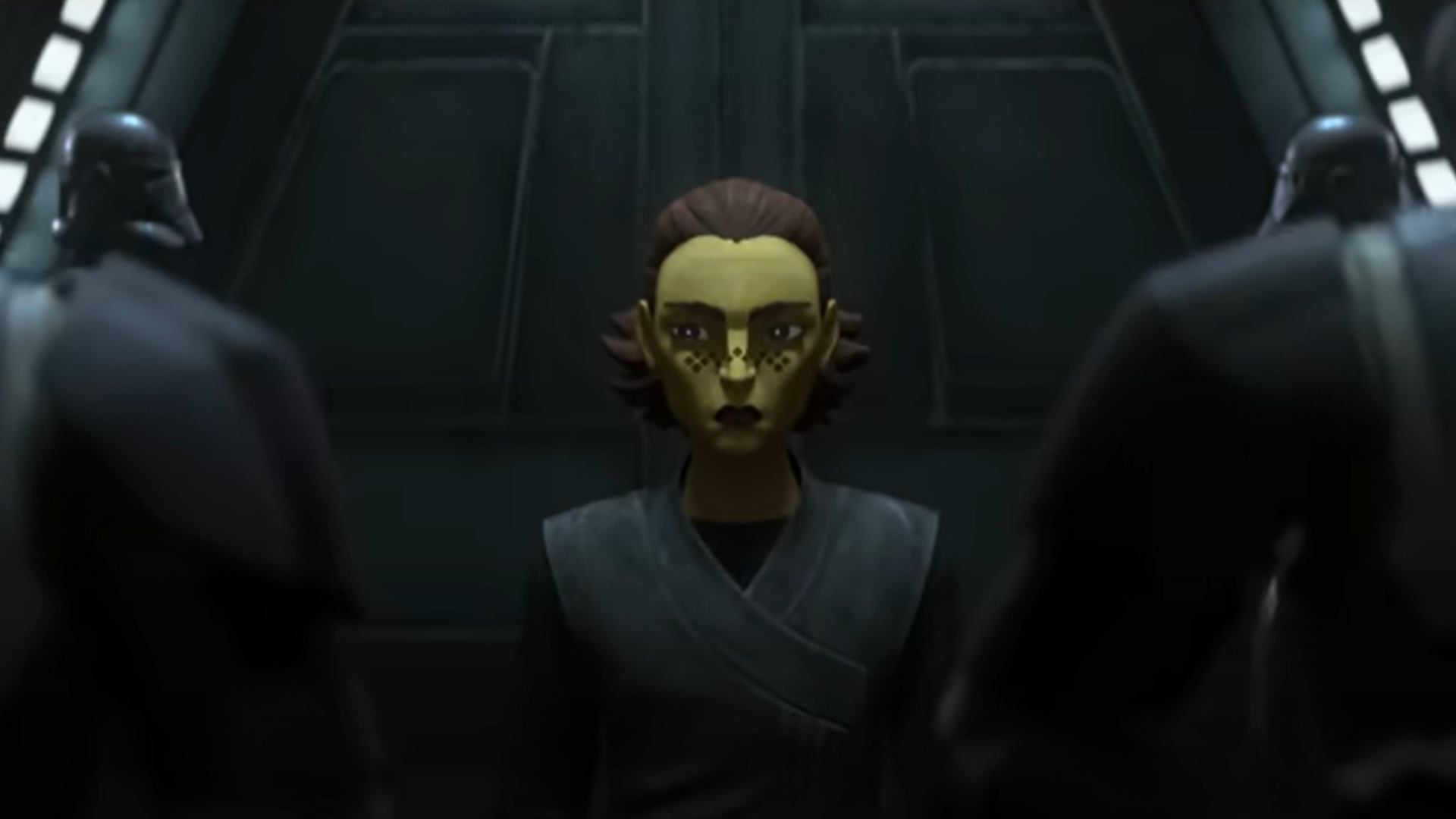A former Padawan is held captive in this image from Lucasfilm.