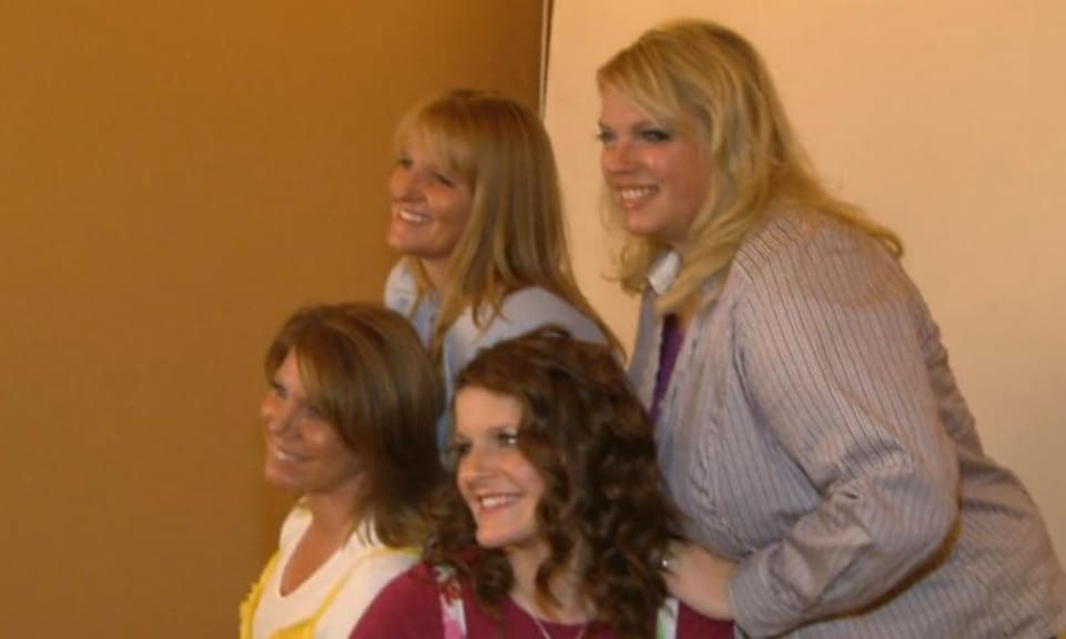 Four women smile and pose in this image from Figure 8 Films.